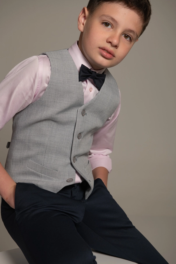 Colete Infantil Cinza Claro