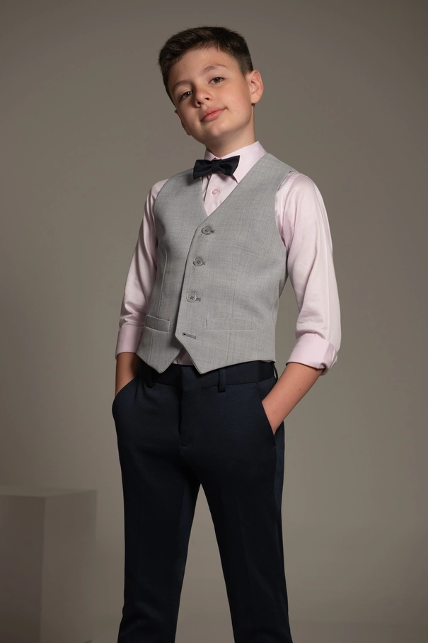 Colete Infantil Cinza Claro