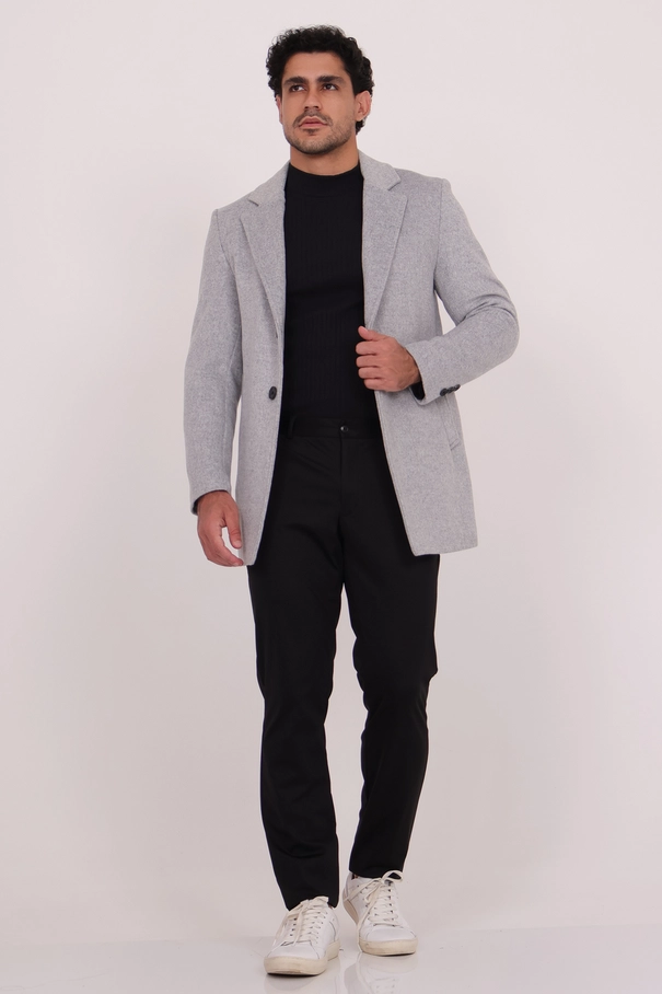 Overcoat em Blend de Lã