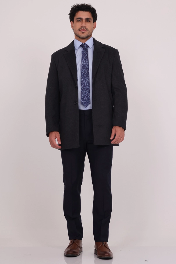 Overcoat em Blend de Lã