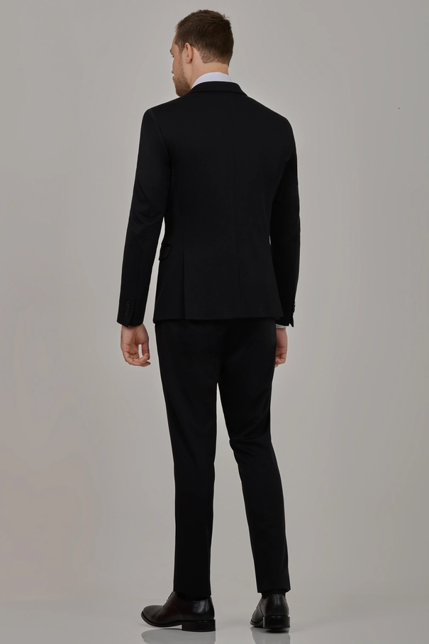 Terno Masculino Super Slim Fit em Malha com Lenço Avulso e Calça com Ajuste AZUL FOREVER