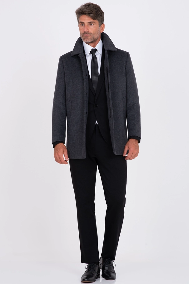 Overcoat em Blend de Lã e Cashmere PRETO