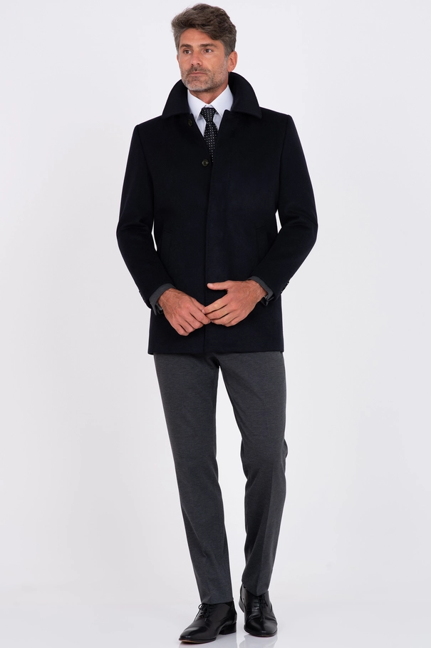 Overcoat em Blend de Lã e Cashmere PRETO