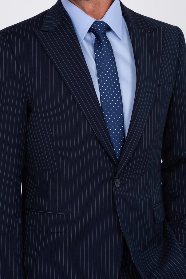 Terno Masculino Super Slim Fit e Calça com Ajuste NAVY