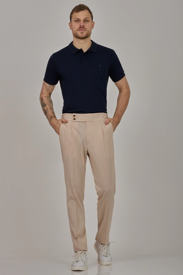 Camisa Polo Masculina em Algodão Pima NAVY