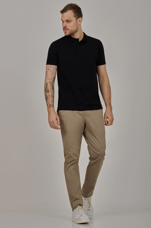 Camisa Polo Masculina em Algodão Pima NAVY