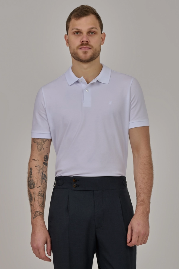 Camisa Polo Masculina em Algodão Pima NAVY