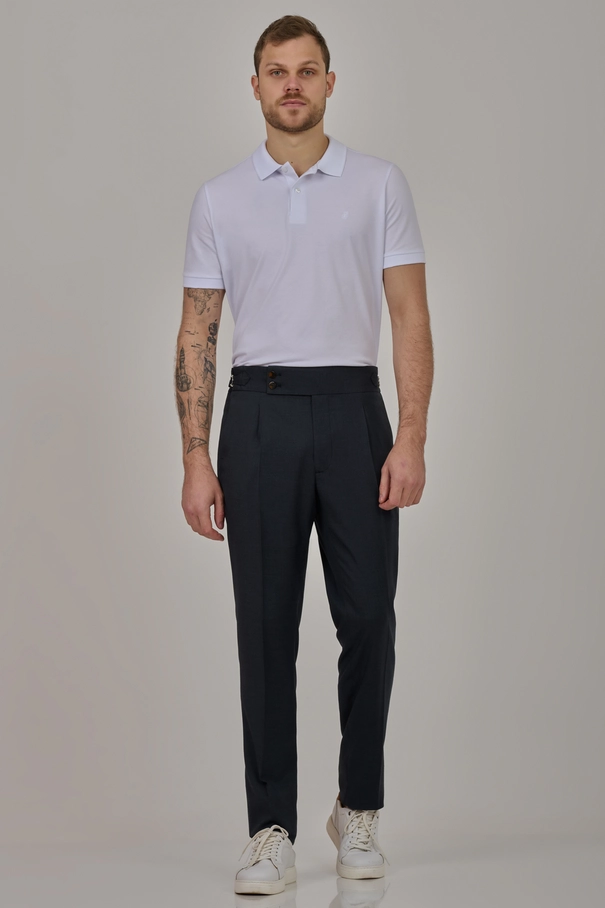 Camisa Polo Masculina em Algodão Pima NAVY