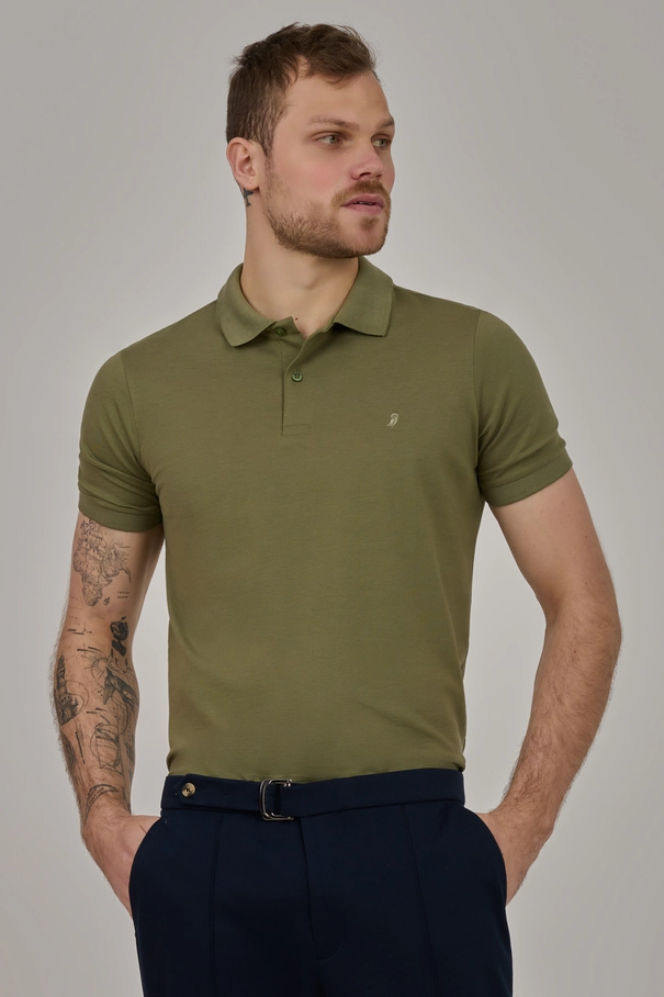 Camisa Polo Masculina em Algodão Pima NAVY