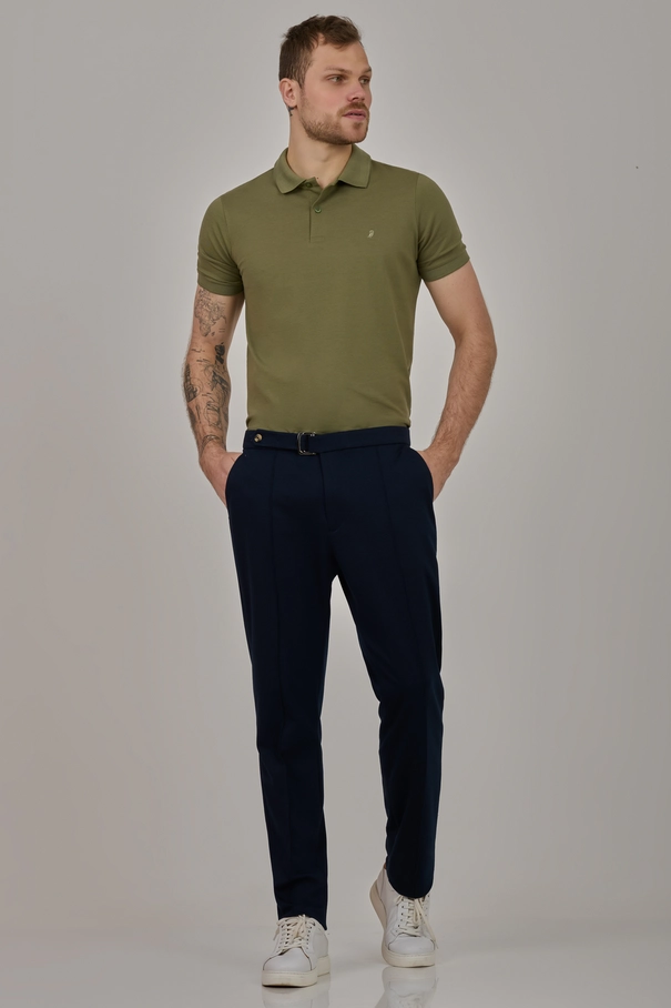 Camisa Polo Masculina em Algodão Pima NAVY