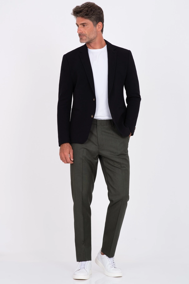 Blazer Masculino Super Slim Fit Desestruturado em Malha