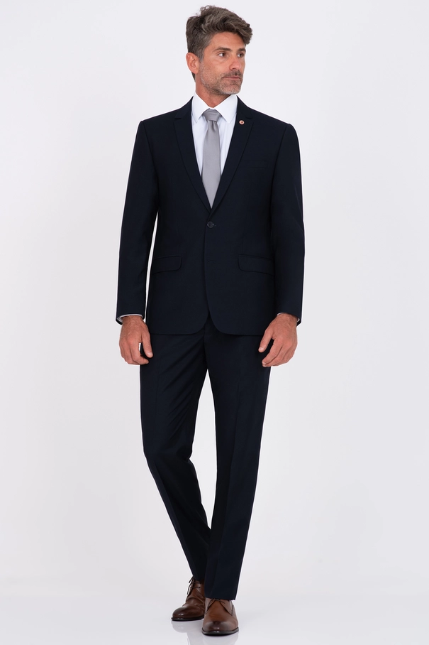 Terno Masculino Slim Fit e Calça com Ajuste MARINHO NOITE