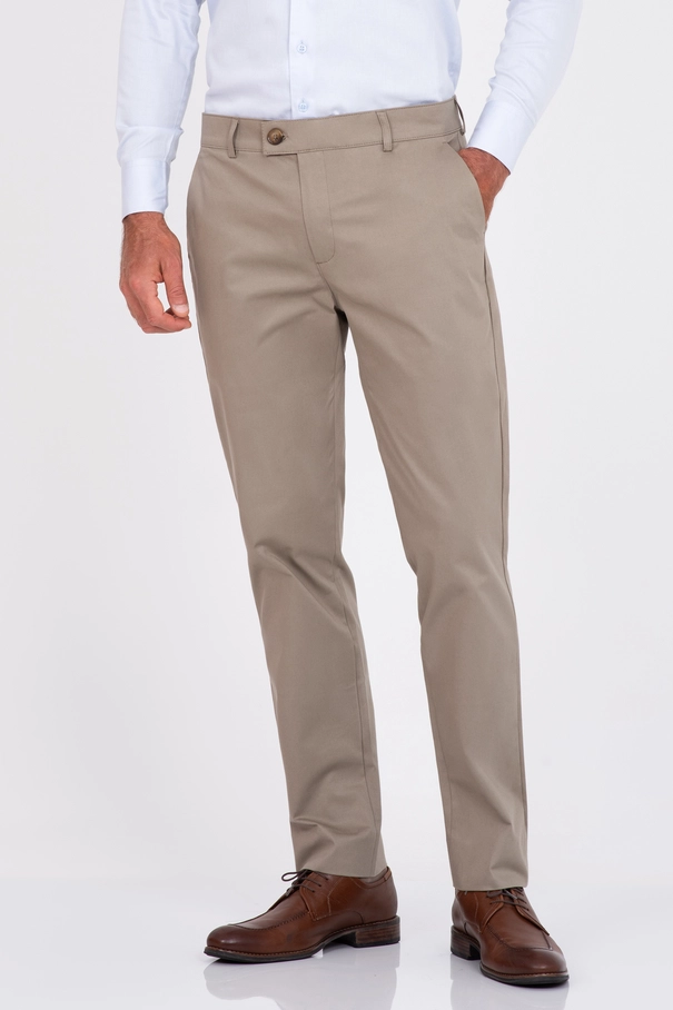 Calça Chino Slim Fit em Sarja MARINHO NOITE