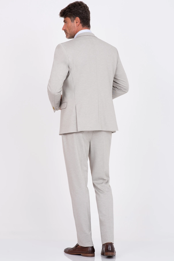 Terno Masculino Super Slim Fit em Malha e Calça com Ajuste PRETO